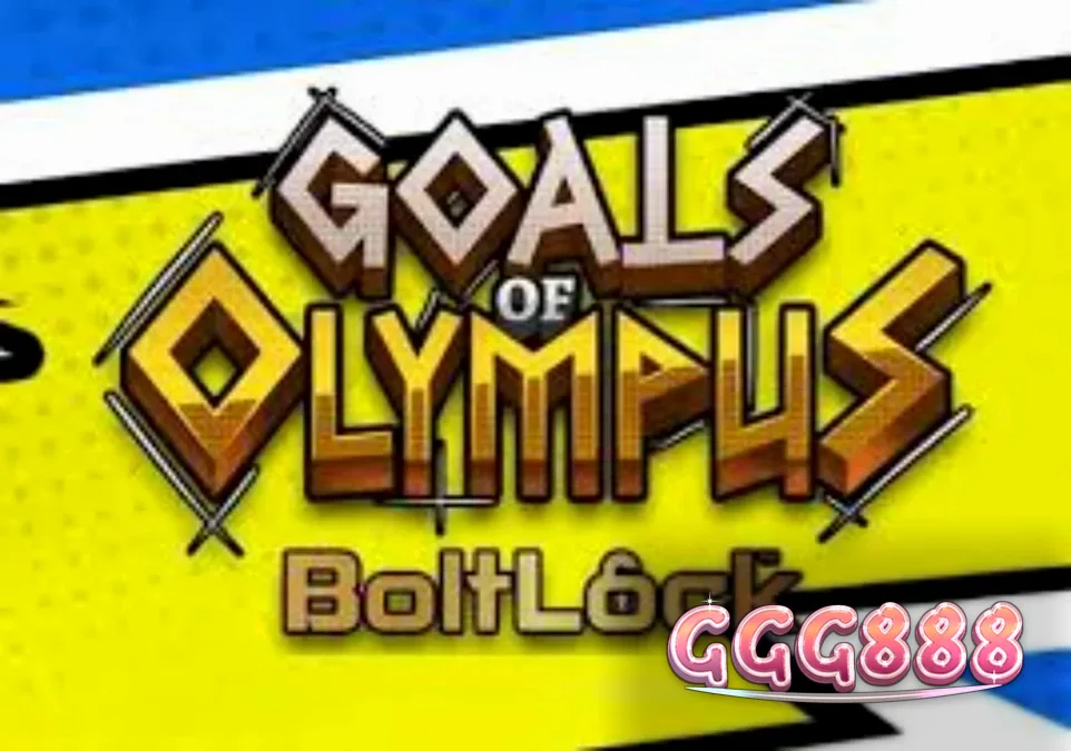 Tampilan grid 5x5 pada slot Goals of Olympus BoltLock dengan elemen mitologi dan olahraga.